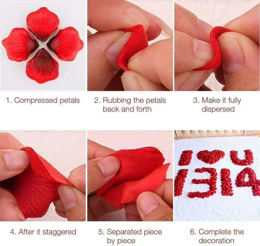 Artificial Silk Rose Petals – Valentine’s Day Decoration 6
