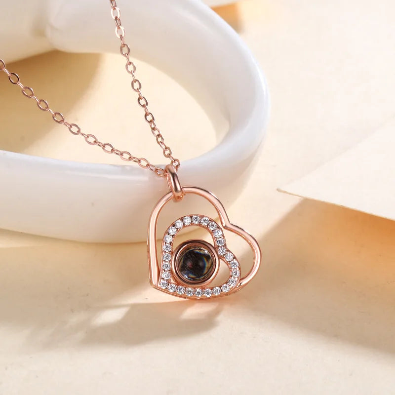 Love You” 100 Languages Projection Necklace – Valentine’s Day Gift 20