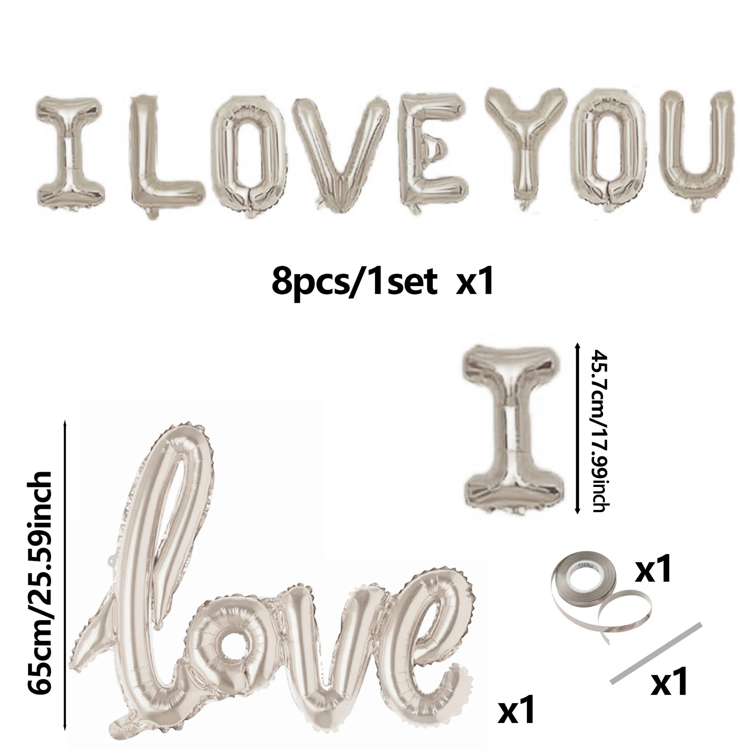 ILove You Balloon Decoration 8