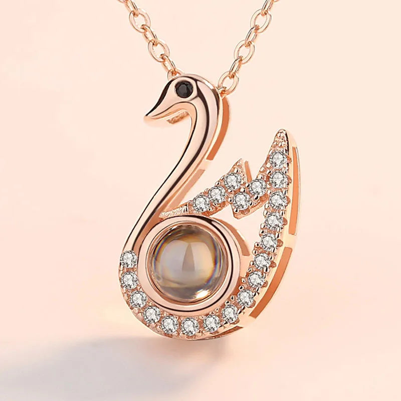 Love You” 100 Languages Projection Necklace – Valentine’s Day Gift 12